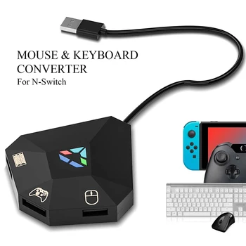 NS Žične Povezave USB Tipkovnico in Miško Adapter Indikator LED Pretvornik za PS4 /PS3/Xbox En/ Xbox 360/ Stikalo lite