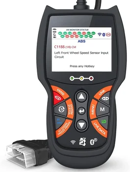 OBD2 Optičnega ABS Code Reader-Check Engine Svetlobe-Diagnostični Scan Orodje za Živo Podatkov Z Baterijo&Alternator Test-Kodo stopnji Resnosti