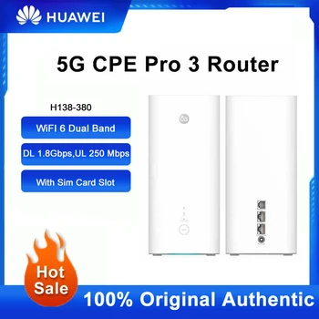 Odklenjena Huawei 5G CPE Pro 3 Usmerjevalnik, ki je H138-380 WiFi 6 Signal Repetitorja Dual Band 250 Mbps Gigabit Ojačevalnik Z Režo za Kartico Sim
