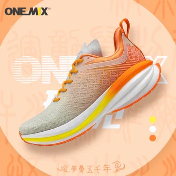 ONEMIX 2023 Kitajski Športni Copati Nove Šok vlaknati Moški Tekaški športni Copati Non-slip Dihanje Lahki Zunanji Ženske Zavezat