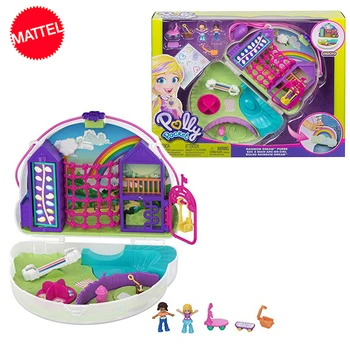 Original Mattel Polly Pocket Shani Mavrične Sanje Deklet 8 Cm Igrače za Otroke Nove Igrače za Otroke morska deklica Otrok Rodi Lutke