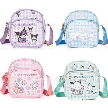 Original Sanrio Risanka Ramo Torbe, Hello Kitty Melodijo Kulomi Cimet Mini Messenger Bag Anime Perifernih Moda Vrečko Za Shranjevanje