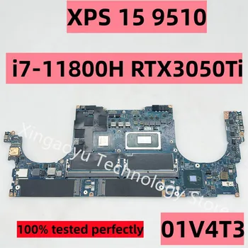 Original Za Dell XPS 15 9510 Prenosni računalnik z Matično ploščo SRKT3 i7-11800H RTX3050Ti 1V4T3 01V4T3 CN-01V4T3 100% Popolnoma Teste