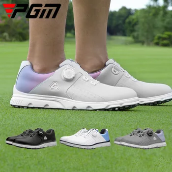 PGM Moških Gumb Sponke Priložnostne Čevlji za Golf Moški Non-slip Spike Lahka Golf Trener Nepremočljiva Strokovno Usposabljanje Superge