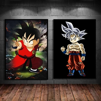 Platno HD Natisne Dragon Ball Goku Sodobne Dom Dekoracijo Slike Prijatelji Darila Dnevna Soba Dekorativni Plakat Igrače Wall Art