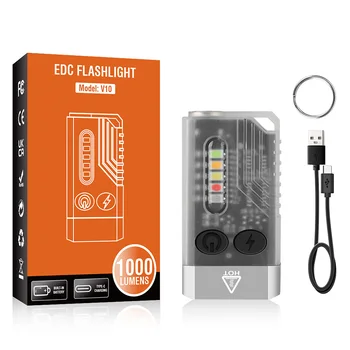 Polnilna Luč Kampiranje Mini LED Keychain Svetilka za Ribolov, pohodništvo in Kampiranje