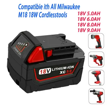 Posebna ponudba 18V 9.0 Ah Litij-Ionska Baterija je Primerna za Milwaukee M18 električno Orodje 48-11-1815 48-11-1850 48-11-1860 Z50