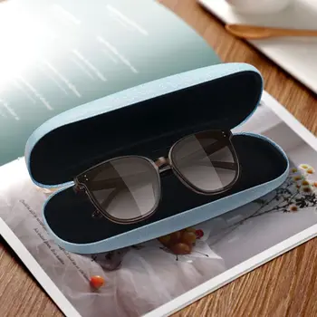 Preprosta Modna PU Titanium Oprema za Branje Očala Primeru sončna Očala Box Škatla za Shranjevanje Očal Zaščitnik