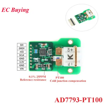 PT100 Temperaturna Merjenje Zaznavanja Modul AD7793 Visoko Natančnost K Termočlen Pridobitev Modul PCB Board SPI Vmesnik