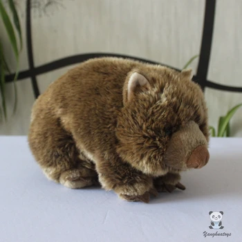 Redke divje plišaste igrače mehko otrok rojstni dan darila srčkan resničnem življenju plišastih Wombat lutke igrače Phascolomida model