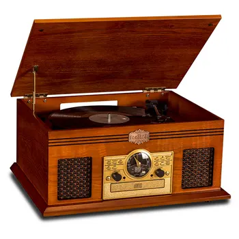 Retro klasična s CD Predvajalnik, Aux-in, Line-out, Modro-zob funkcijo vgrajeni Stereo Zvočniki FM Analogni Iskanje Gramofon igralec
