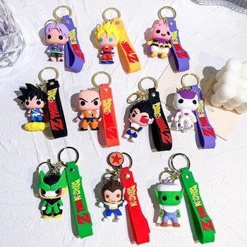 Risanka Anime Dragon Ball Ž Slika Keychain Ustvarjalno, Srčkan Goku PVC Lutka, Igrače, Avto, Keychain Obesek Srčkan Vrečko Ornament Dodatki