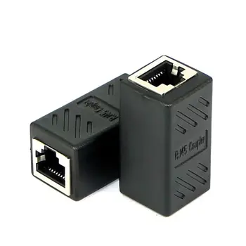 RJ45 podaljšek adapter Gigabitni vmesnik Ženski Ženski omrežni priključek RJ45 priključek za Omrežje extender Ethernet Kabel
