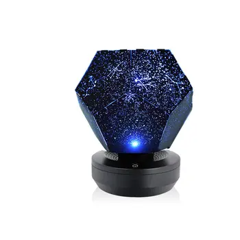 Romantični LED Zvezdnato Noč Lučka 3D Star Projektor Svetlobe, Spalnica Dekor USB Glasbe Galaxy Nebo Projektor Luči Najboljše Darilo
