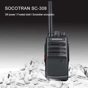 Ruski SC-308 3W ročni dvosmerni radijski UHF 400-470MHz 16 postajo (walkie talkie prenosni oddajnik in sprejemnik, Hitro Polnjenje