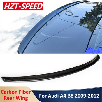 S-Tip Pravi Ogljikovih Vlaken Zadaj Prtljažnik Krilo Spojler Car Body Kit Za Audi A4 B8 2009-2012 Spremembe