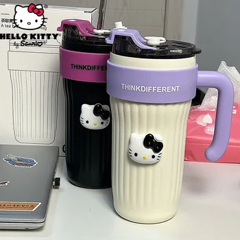 Sanrio Hello Kitty Thermos Steklenico Risanka Kawaii Visoka Zmogljivost Nerjavečega Jekla Vakuumsko Bučko Izolirani Steklenico Vode Potovanja Pokal