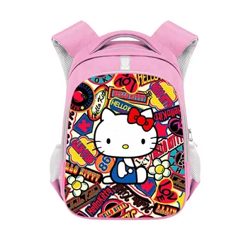 Sanrio Nahrbtnik Anime Hello Kitty Šolske Torbe za Otroke, Risanka Kawaii Potovanja Nahrbtnik Šolske Potrebščine Shranjevanje Vrečk Darilo za Rojstni dan