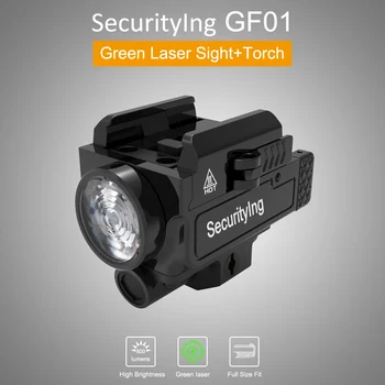 SecurityIng GF01 800 Lumen Polnilna Mini Svetilka za Železniški s 3 Načini Svetlobe IPX-6 Nepremočljiva Polnilna Svetilka