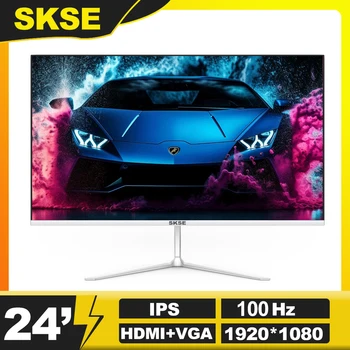 SKSE 24 Palčni Monitor 100HZ LCD Zaslon Office Design Monitorju PC 1920*1080 Srečo HD Zaslon VGA HDMI Vmesnik