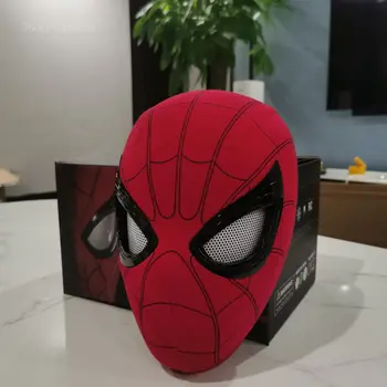 Spider-Man Pokrivala Cosplay Luksuzni Čelada za ponovno Polnjenje Daljinsko Oči Smešno Pokrivala Lutka Igrače za Otroke Okras, Darilo za Rojstni dan