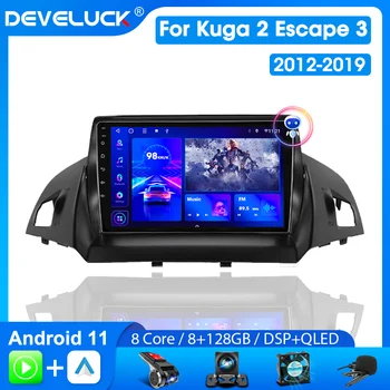 Srnubi 2 Din Android avtoradio Za Ford C-MAX Kuga 2 Escape 3 2012 - 2019 Multimedijski Predvajalnik Navigacija GPS Carplay Vodja Enote 4G