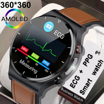 Srčni utrip, Krvni Tlak Ure, Zdravje, Fitnes Tracker IP68 Vodotesen Smartwatch 2023 EKG+PPG Pametno Gledati Moške za Android IOS