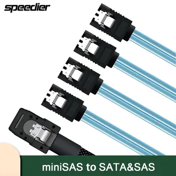 Strežnik Mini Sas, Da Sata & SAS 7pin Array Sim Adapter Kabel 1 Do 4 High-Speed Server MiniSAS Line