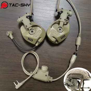 TAC-NEBO, MORJE Taktično Slušalke Zaprtih prostorih in na Prostem Dvojni Način Pickup Hrupa Preklic Slušalke z ARC Železniškega Adapter