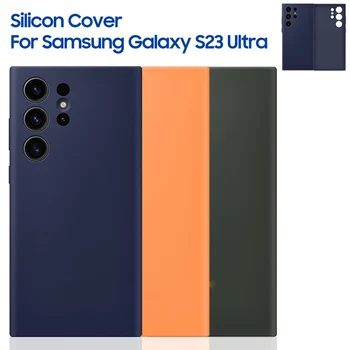 Tekoče Silikonsko Ohišje Za Samsung Galaxy S23 Ultra SM-S918B Mehko Shockproof Telefon Primere,