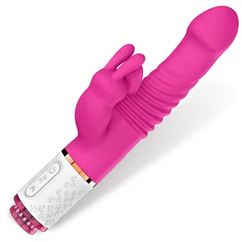 Teleskopsko Vibratorji za ženske Rabbit Vibrator za G Spot Vaginalne Stimulacije Klitorisa Massager Ženski Masturbator Sex Igrače Dildos