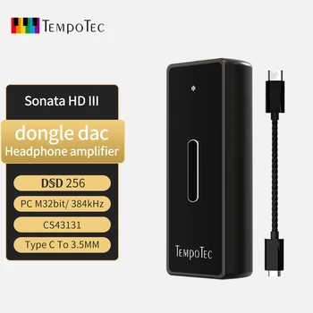 TempoTec Sonata HD III, USB Tip C Do 3,5 MM izhod za Slušalke Ojačevalnik Hi-fi USB DAC CS43131 Za Android/PC/MAC