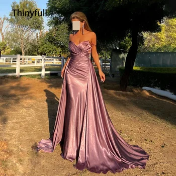 Thinyfull Preprost Morska Deklica Večer Stranka Obleke Off Ramenski Madeže Večerne Elegantno Formalne Priložnosti Obleke Savdska Arabija