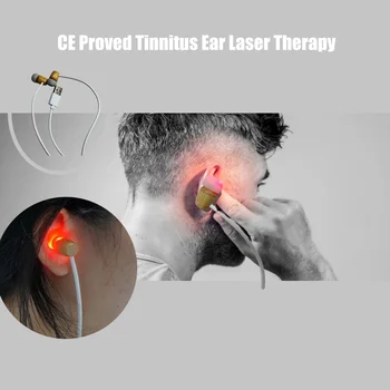 Tinitus Ušesa Laser Terapija LLLT Obsevanje Laser Fizioterapija Slušalka, Otitis Media, Gluhost, Omotica, Sladkorne bolezni, Lajšanje Bolečin