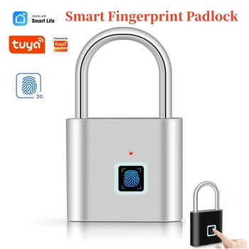 Tuya Smart Lock Prstnih Ključavnico Pametni Dom USB Polnilne Biometrične Elektronske Ključavnice Nepremočljiva brez ključa Security Protection