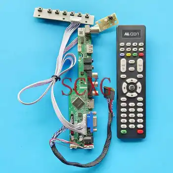 TV Analogni LCD Plošči Krmilnik Odbor Fit B116XTN02.0 B116XTN04.0 VGA, USB RF DIY Kit za 11,6