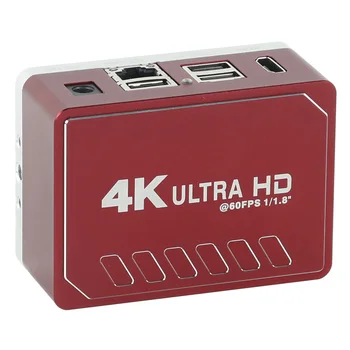 UHD 8MP 4K HDMI, USB, LAN Industrijske Mikroskopom Merjenje Digitalnega Elektronska Lupa U Disk za Shranjevanje Z Video Snemalnikom