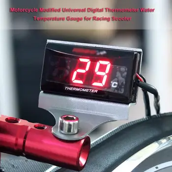 Univerzalno motorno kolo Spremenjen Digitalni Termometer za Vodo Temp Merilnik Temperature Merilnik Za Racing Scooter Rdeča LED Vodo Temp Meter