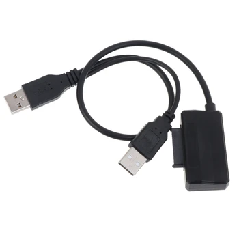 USB 2.0 Tip A, Da 13Pin(7+6) Adapter Pretvornik-Kabel Za CD-ROM, DVD-ROM Optični Pogon v Računalnik, Napajalni Kabel