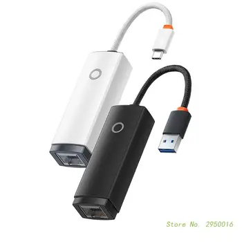 USB C/USB A na Gigabit Ethernet Adapter USB C Adapter za Prenosnik 1000/100Mbps USB, RJ45 Omrežna Kartica Pretvornik