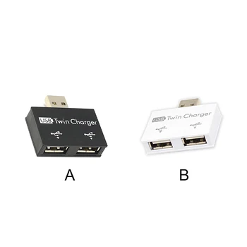 USB2 0 Splitter Polnilnik Hub Twin Power Adapter Pretvornik Priključek