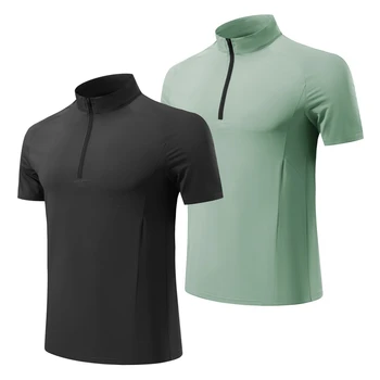 Učinkovito Potenje Sproščeno in priložnostne Vlago Wicking Majice Majice za Moške, ki Teče Usposabljanje Športnih Kratkimi Rokavi