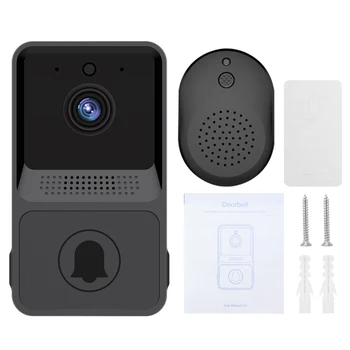 Varnost Zvonec Brezžični Video Kamere, Foto Capcture Z Gonge USB Polnilne Anti Theft Realnem Času Opozorilo Night Vision Smart