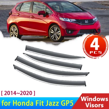 Vetrobransko steklo za Honda Fit Jazz GP5 GP1 GK5 3 2014~2020 2018 Pribor Ter Avto Stransko Okno Vizir Trim Dež Obrvi Varovala