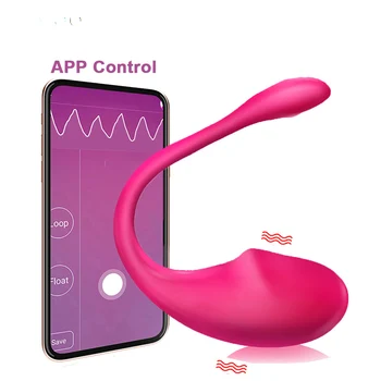 Vibrator Nositi spodnje Hlačke Sex Igrače Vibracijsko Jajce Brezžična tehnologija Bluetooth G Spot Vibrator za Ženske Dildo APP Daljinski upravljalnik za Pare