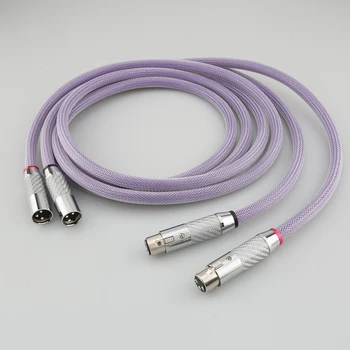 Visoka Kakovost Audiocrast OF8N PRIZMO XLR audio povezujejo kabel Z posrebreni 3pins Balansiran XLR Priključek za Avdio Kabel