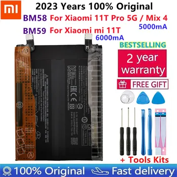 Visoka Kakovost Xiaomi 100% Original Baterija BM59 Za Xiaomi 11T Mi 11T, BM58 Za Xiaomi Mi 11T Pro Mi Mix Mix4 4 Baterije Bateria