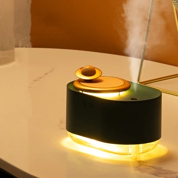 Vrtenje Planeta Vlažilnik Aromaterapija Difuzor Za Dom Polnjenje prek kabla USB Mini Noč Svetlobe Vzdušje Lučka Darilo Zanimivo Mesto