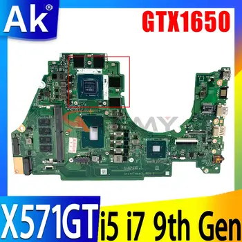 VX60GT Mainboard Za ASUS X571GT X571GD R571GT F571GT K571GT YX571GT A571GT Prenosni računalnik z Matično ploščo I5, I7 8./9. Gen GTX1650/4G