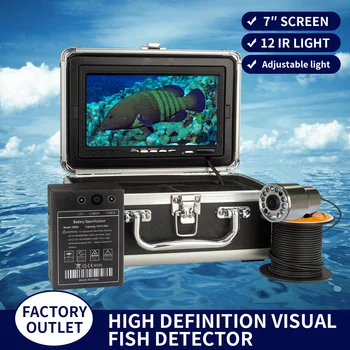 WF13plus Prenosni Ribe Finder Fotoaparat Podvodni Ribolov Fotoaparat 1200TVL Ir LED Vodoodporni Fotoaparat za Jezeru, Morju Čoln, Kajak